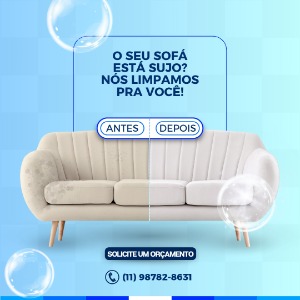 limpeza de sofa ao domicilio