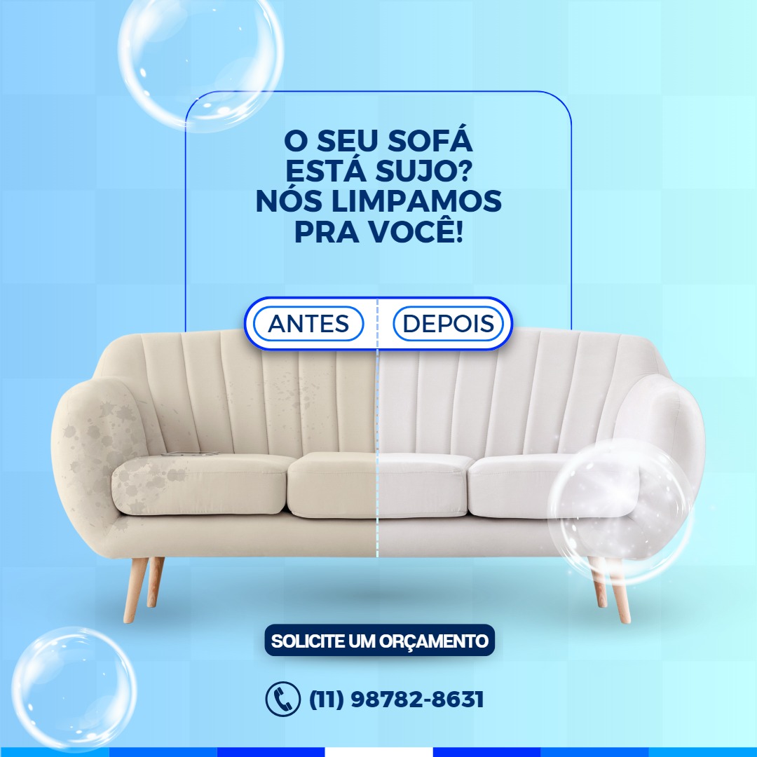 limpeza de sofa ao domicilio