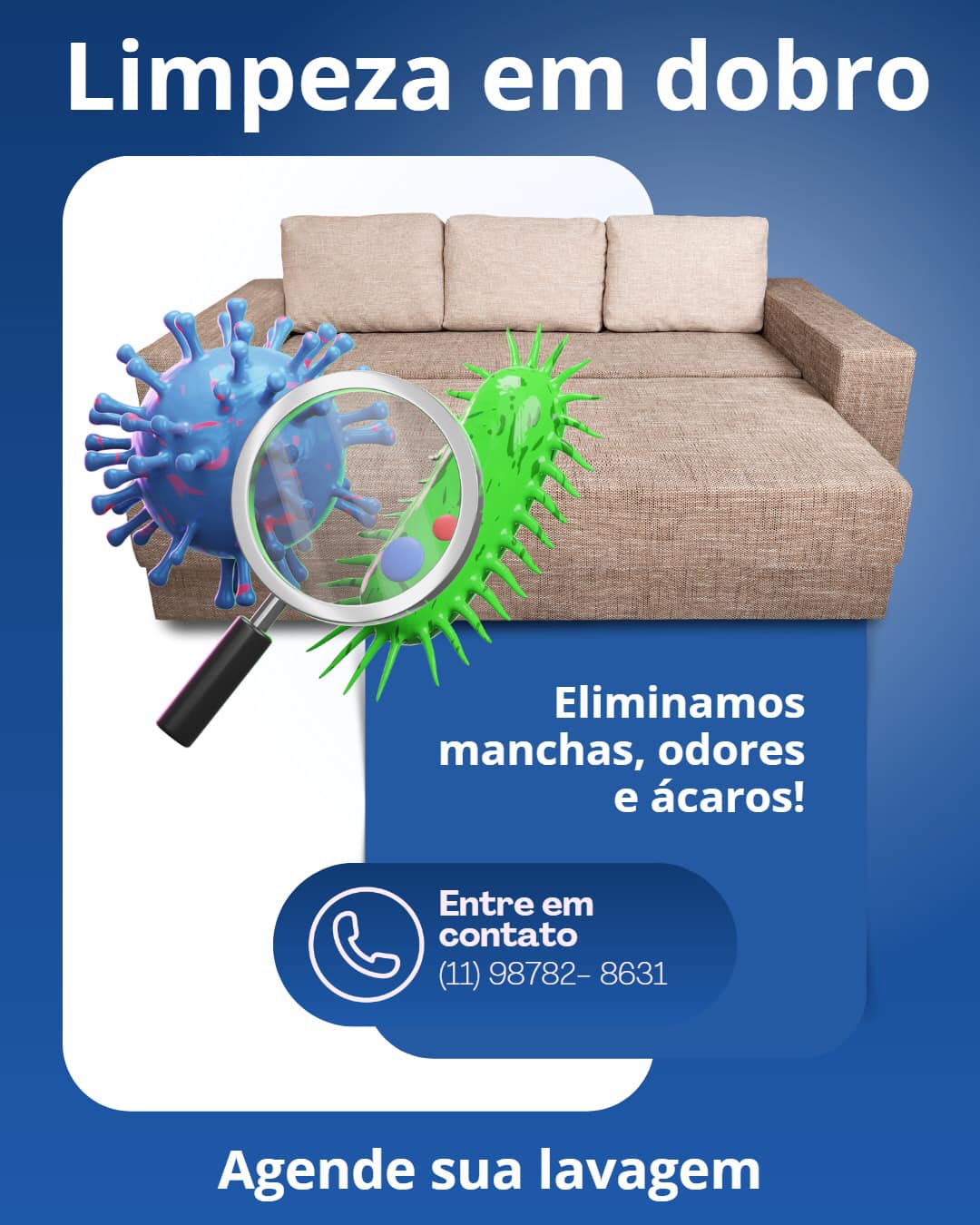 higienização de sofá na eliminação de ácaros em Perdizes